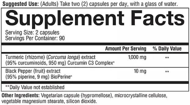 Turmeric Extra Strength Capsules | 1000 mg Turmeric Supplement | 150 ct.