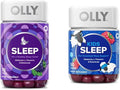 OLLY Sleep Gummy 3mg Melatonin 70ct Blackberry &amp Kids Sleep Gummy 0.5mg Melatonin 50ct Raspberry - L-Theanine Chamomile &amp Lemon Balm Supplement