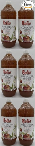 Apple Cider Vinegar With The Mother byBolio Unfiltered No Preservatives All Natural Raw Unpasteurized 32 Fl Oz Pack of 6