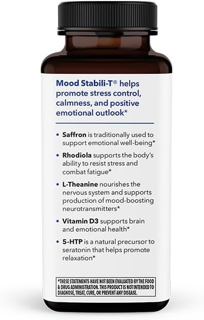 LifeSeasons Rest-ZZZ + Mood Stabili-T Bundle – Natural Sleep &amp Mood Support – Fall Asleep &amp Stay Asleep Promote Calmness Balanced Mood &amp Happiness – Low Dose Melatonin Rhodiola – 60 Cap