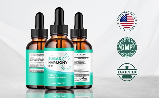 (3 Pack) Sugar Harmony Drops Official Sugarharmony Liquid Supplement with All Natural Ingredients Advanced Multivitamin Support Premium Health &amp Wellness Supplement Drops Made in The USA(90Servi