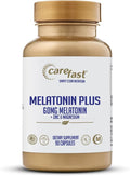 60mg Melatonin Plus Extra Strength High Dose Sleep Supplement 90 Capsules - Veggie Capsules - Fast Acting Formulated by Dr Shallenberger with Zinc &amp Magnesium for Maximum Quick Absorption