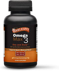 Barlean's Ideal Omega Max 3 Fish Oil Supplements 1000 mg Softgels EPA and DHA Fatty Acid Pills for Men and Women Orange Flavor 60 Count