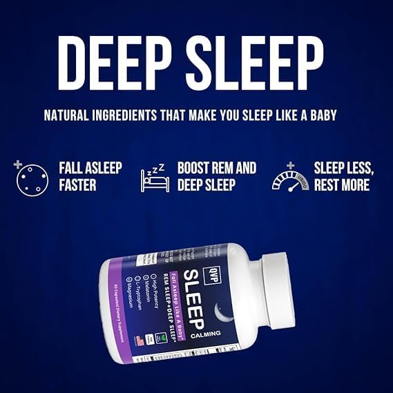 Sleep Formula 60 Capsules All Natural Ingredients Improves Your Sleep Quality in A Natural Way Deep and REM Sleep from