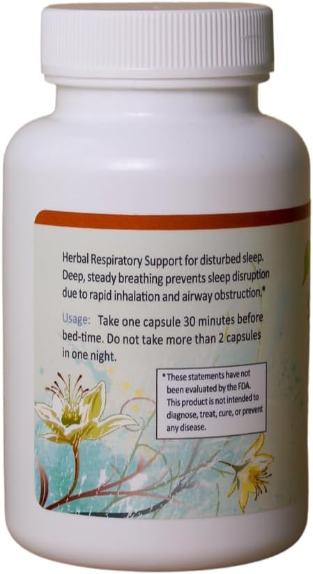 Nature's Rite Sleep Breathing Support - Natural Assistance for Better Sleep Improve Breathing Pattern 30 Capsules All-Natural Herbal Ingredients Made in USA
