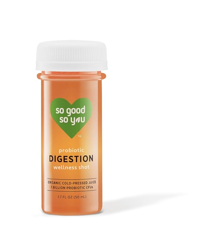 So Good So You Organic Cold Pressed Probiotic Wellness Shots: Digestion with Apple Cider Vinegar - 1.7 fl oz. (18 Count)