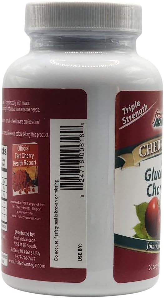 Cherry Prime Montmorency Tart Cherry with Glucosamine &amp Chondroitin - 90 Capsules (6-Pack)