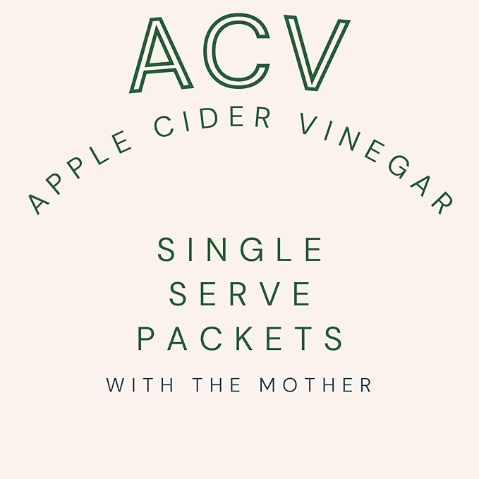 Apple Cider Vinegar Packets – ACV Individual Packets Single Serve Apple Cider Vinegar Individual Packets 75 Pack Morning Drink Packets of ACV with the Mother (0.5 Ounce or 1 TBSP Per Packet)