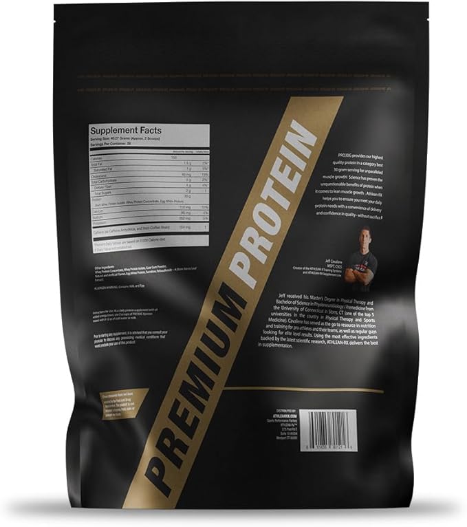 ATHLEAN-X PRO-30G Xpresso Premium Caffeinated Protein Powder Cinnamon Dolce Latte Gluten-Free Low Sugar 30g of High Protein Powder for Muscle Recovery &amp Growth NSF Certified for Sports