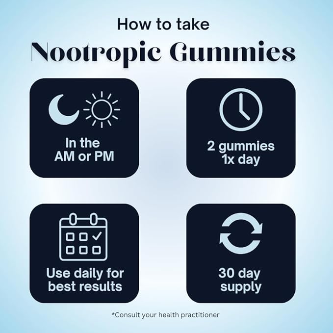 Deha Focus Gummies Nootropic Brain Supplement with Vitamin B6 Vitamin B12 Alpha GPC Huperzine A Bacopa Monnieri Lions Mane Mushroom Gummies – Vegan Non-GMO Gluten-Free – 60 Gummies
