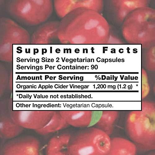 Apple Cider Vinegar 1200 mg Capsules 1 pk. / 180 ct