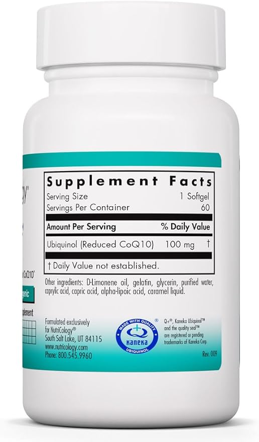 Allergy Research Group CoQH-CF Ubiquinol 60 ct