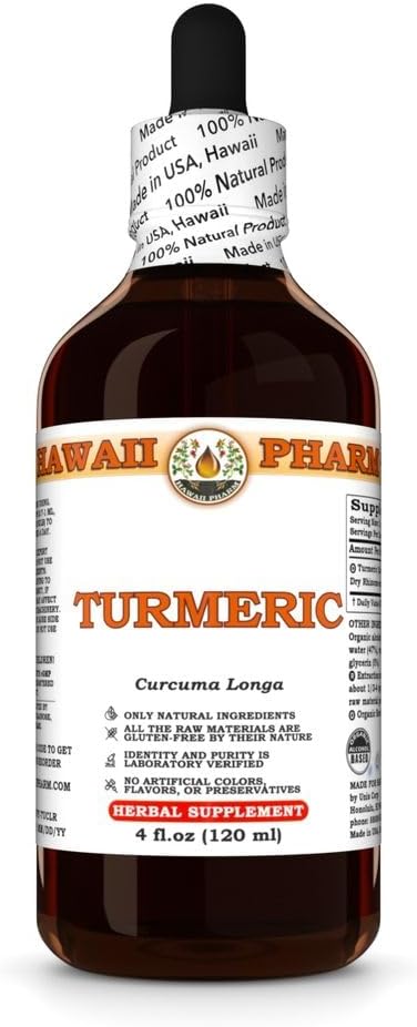 Turmeric (Curcuma Longa) Dry Rhizome Tincture All Natural Vegan Pure Liquid Extract - 4 fl.oz