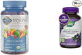 Garden of Life Organics Men's Gummy Vitamins Multi Berry 120 Count &amp Nature's Way Sambucus Elderberry Immune Gummies Daily Immune Support for Kids and Adults*