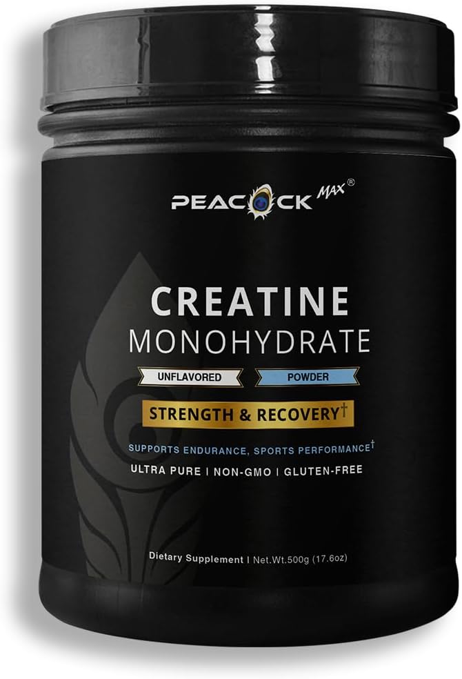 Creatine Monohydrate Powder (500g) and Colostrum Powder (60g) Bundle - Unflavored - Gluten-Free Non-GMO Lactose &amp Soy Free