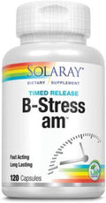 SOLARAY B Stress AM Two Stage Timed Release Supplement | 120 Count