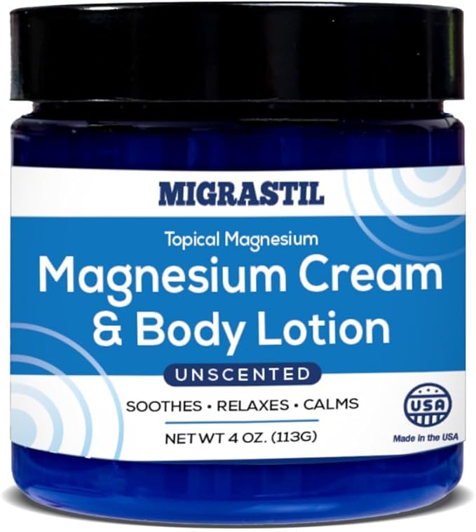 Migrastil Migraine Stick with Magnesium &amp Topical Magnesium Cream Bundle