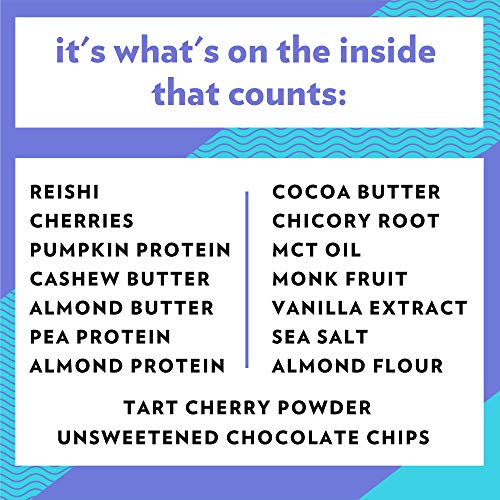 B.T.R. Nation Superfood Keto Protein Bars Plant Based Vegan Protein - Cherry Chocolate Chip ZEN | 12 Pack | Low Carb Food Low Calorie Gluten Free No Sugar Alcohols Boosted with Superfoods
