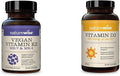 NatureWise Vegan Vitamin K2 100mcg &amp MK4 500mcg Bone Health - Vitamin D3 2000iu Immune Support 360 Count