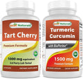 Tart Cherry Extract 1000 mg &amp Turmeric Curcumin 1500mg/Serving with Bioperine