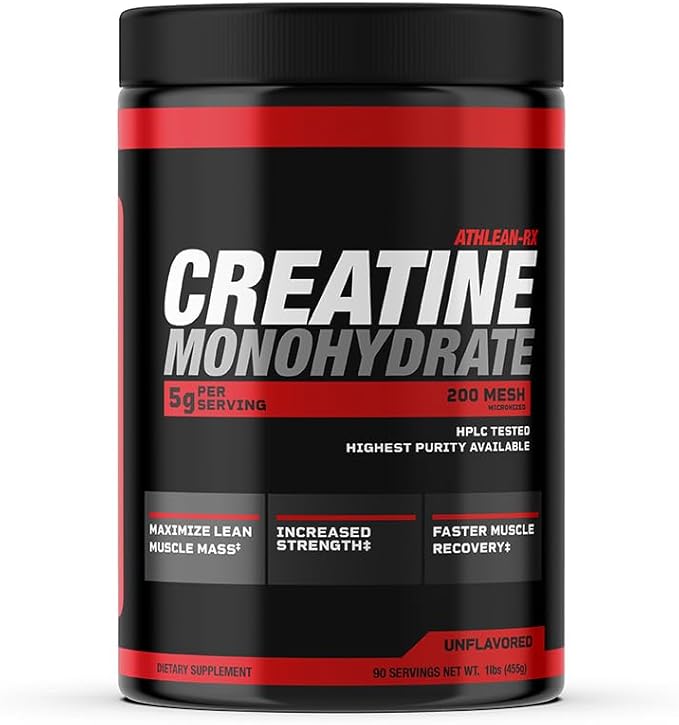 X-CREATINE Pure Micronized Creatine Monohydrate Powder - Supports Muscle Strength Power and Recovery - Gluten-Free Non-GMO Performance Enhancing Supplement (90 Servings)