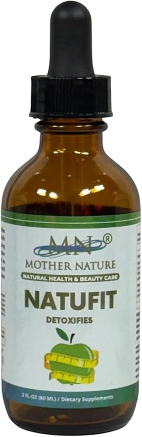 Mother Nature Natufit Detoxifies (Commiphora wightii) Mushrooms &amp Herbs Liquid Extract - 1000mg - 2 oz - Made in USA