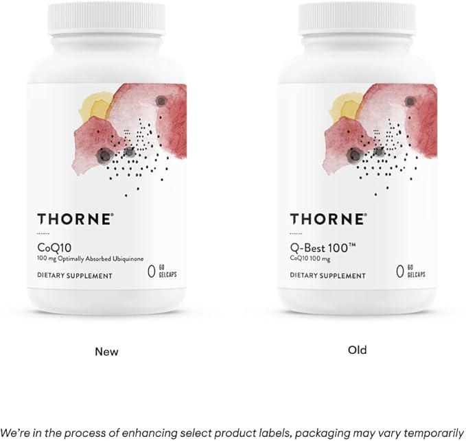 THORNE - Cellular Health Bundle - CoQ10 &amp NiaCel 400 - Support Energy Cellular Defense &amp Healthy Aging - 30 to 60 Servings