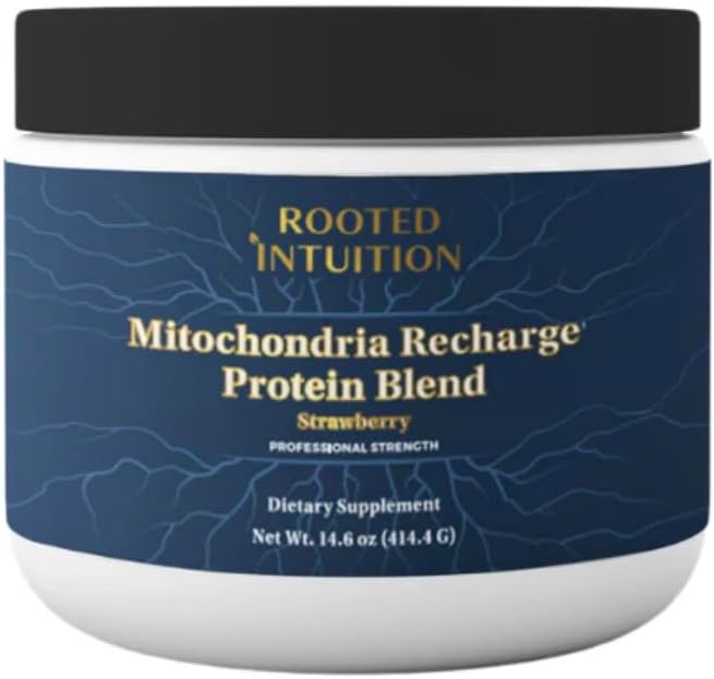 Rooted Miltivitamin with Brain Supplements for Memory and Focus | Energy Vitamins for Men and Women | Brain Health Support &amp Mental Clarity | Cognitive Booster | Mitochondria Recharge | 14.6oz Pow