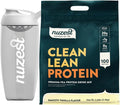 Nuzest Vegan Pea Protein Powder - Clean Lean Protein 100 Servings 20g Protein Smooth Vanilla Protein Shake Mix + Sports Shaker Bottle 24oz