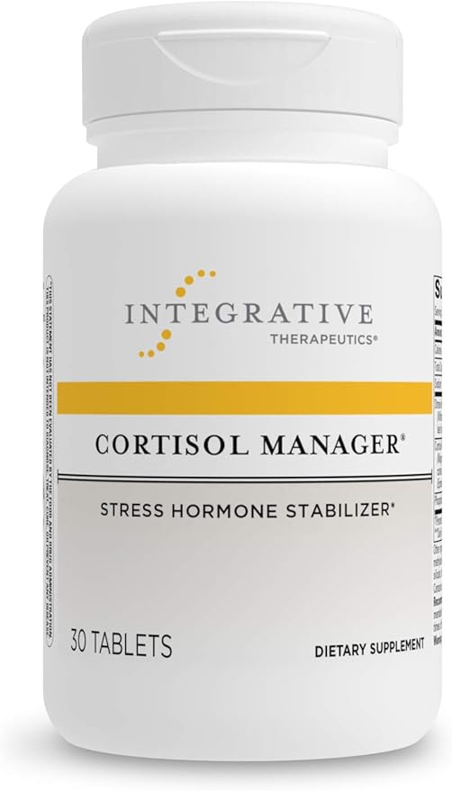 Integrative Therapeutics Bundle with Cortisol Manager 30 Tablets &amp Lavela WS 1265 60 Softgels - Cortisol Manager for Stress Support with Ashwagandha* - Lavela WS to Calm Nervousness*