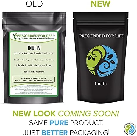 Prescribed For Life Inulin Powder | Prebiotics for Digestive Health | Gluten Free Vegan Non-GMO | Jerusalem Artichoke Supplement | Fructo Oligosaccharide FOS Powder (2 kg / 4.4 lb)