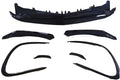 Bright Black Front Bumper Lip Spoiler Splitter Canary Vent. Compatible for Benz CLA Class CLA45 AMG Sport Edition 2016-2018