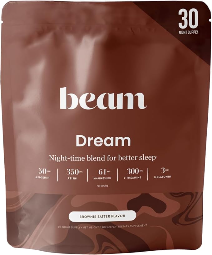 Beam Dream Sleep Powder &amp Creatine Bundle Third Party Tested Natural Sleep Aid &amp Recovery Supplement with Micronized Creatine Monohydrate Unflavored Pure Creatine Powder for Muscle Strength
