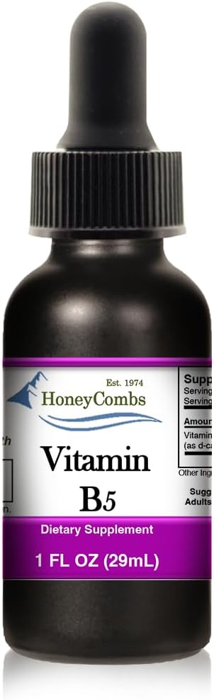 HoneyCombs Liquid Drops 1oz Each Save 10% - Vitamin B5 (Pantothenic Acid) + Vitamin B2 (Riboflavin) + Vitamin B1 (Thiamine)