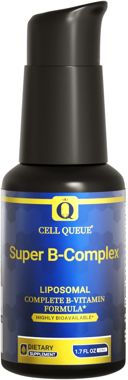 Methylated B Complex Liquid Vitamin - with Liposomal methylated B12 Folate B1 B2 B3 Niacin B6 Biotin TMG &amp Milk Thistle for Detox Metabolic Energy &amp Liver Health 1.7 Fl Oz