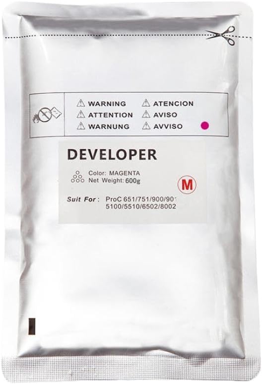 Iron Powder 600g Compatible with MPC6502 MPC8002 Pro C5100S C5110S C651 C751(Magenta)