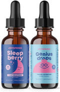 JoySpring Genius Drops and Sleepberry Melatonin 1MG for Kids