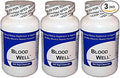 Blood Well (180 Capsules per Bottle) - 3 Pack -NO Beef Bovine Capsules no Common Fillers no Silica Magnesium Stearate Talc or Silicon Dioxide. Kosher/Vegan Capsules*