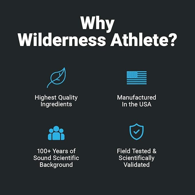 Wilderness Athlete - High Performance Multi Vitamin + Peak Immunity | Daily Multivitamin for Men &amp Women - Immune System Support - Vitamin D Vitamin C Zinc Supplements