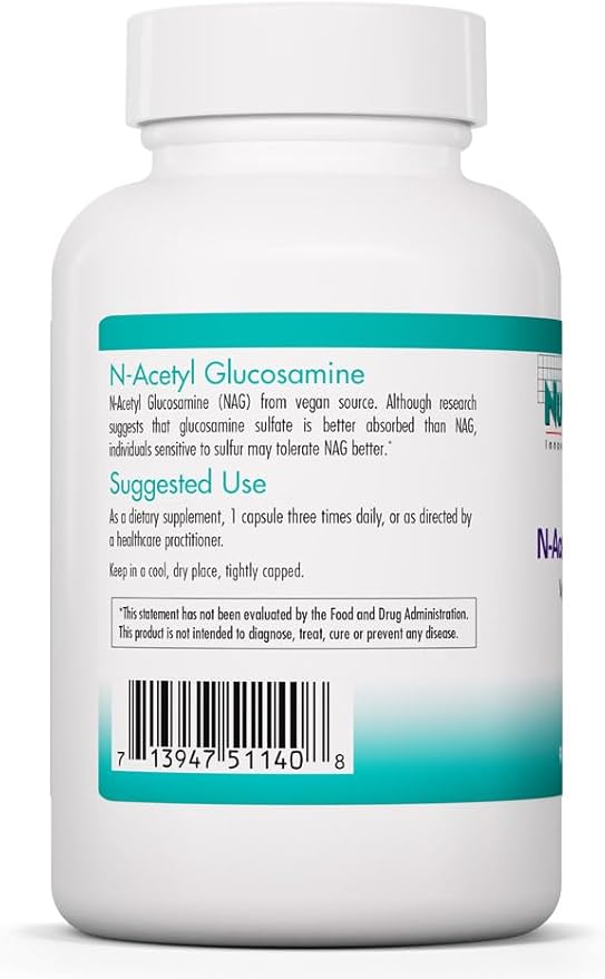 Nutricology Group N-Acetyl D-Glucosamine 500mg - NAG Supplement Joint Support Glucosamine Sulfate Joint Health Formula Motility Activator Vegan Non-Sulfur Vegetarian Capsules - 90 Count