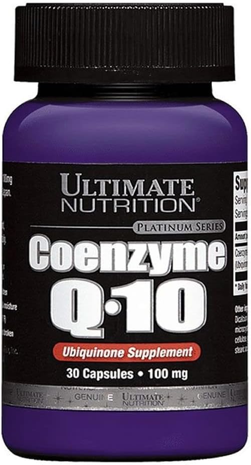 Ultimate Nutrition CoQ10 Rapid Release Coenzyme Q10 Supplement 100mg 30 Capsules