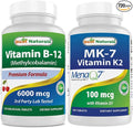 Best Naturals Vitamin B12 6000 mcg &amp Vitamin K2 (MK7) with D3