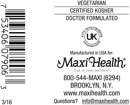 Maxi Health CO Q10 Supreme 100 - Coenzyme Q10 - with Vitamin E - Heart Health - 60 Capsules - Kosher