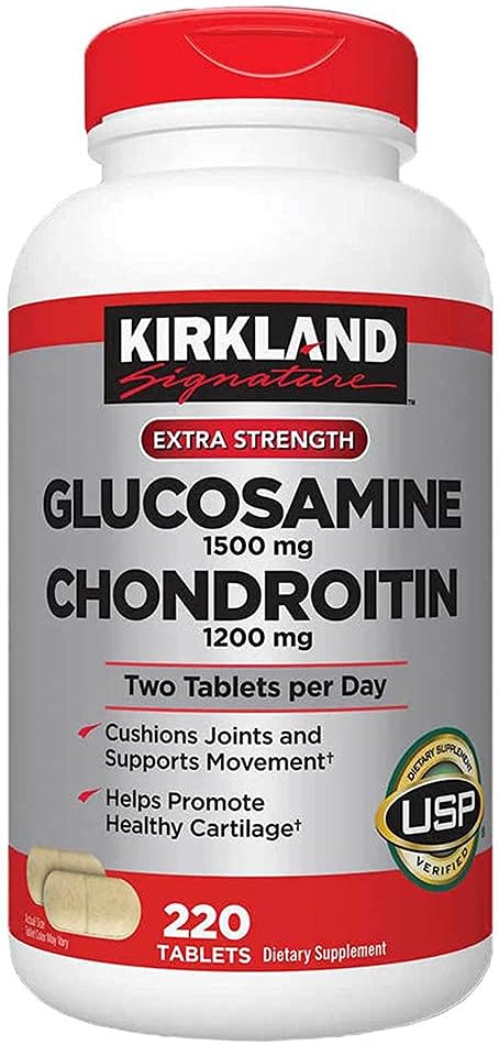 Kirkland Signature Glucosamine &amp Chondroitin 220 Tablets (4 Pack)