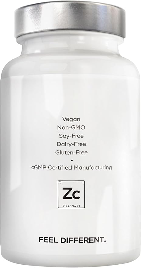 Amen Zinc &amp Copper Supplement + Probiotics 3 Months Supply One Per Day - 50 mg Zinc Picolinate Vitamin Pills - Essential Minerals Supplements – 2 Billion CFUs Probiotic – Vegan Non-GMO 90 Caps