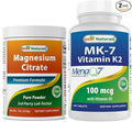 Magnesium Citrate Powder &amp Vitamin K2 (MK7) with D3
