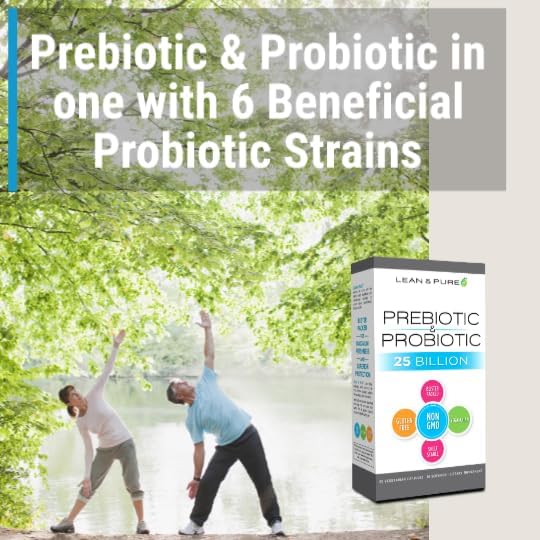 Lean &amp Pure Prebiotic &amp Probiotic 25 Billion Live and Shelf Stable Cultures 30 Count Non GMO Vegetarian Gluten Free