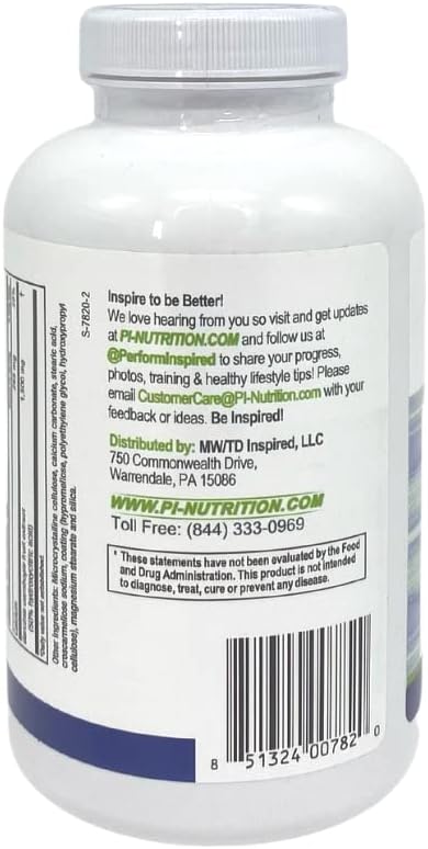 Performance Inspired 1500mg Garcinia Cambogia – Stimulant Free – 120 Count