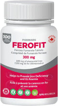 Ferofit - Ferrous Fumarate 300mg (100mg Elemental Iron) Prevents Anemia Due to Deficiency Iron Supplement for Women &amp Men 100 Tablets