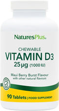 NATURES PLUS Vitamin D3 1000Iu Chew 90 CT